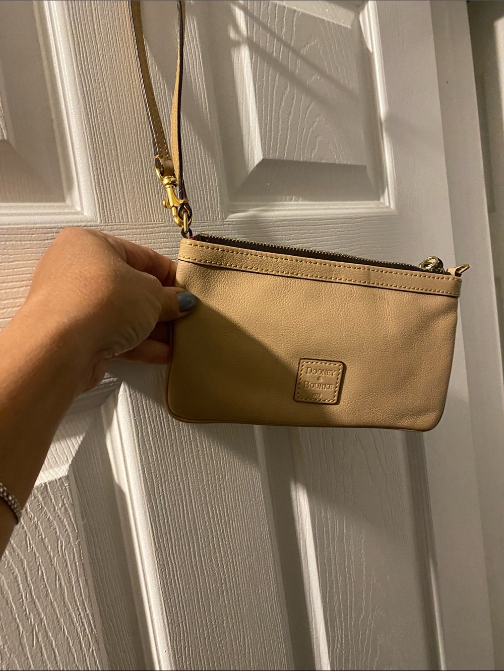 Dooney & Bourke Tan Leather Wristlet